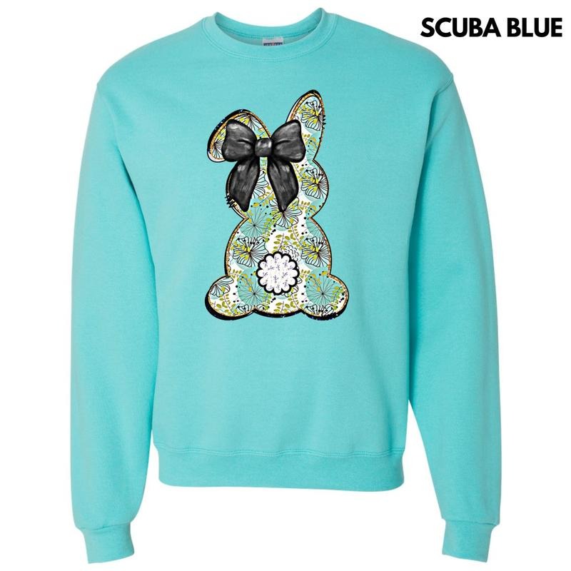 Floral Boho Bunny Sweatshirt T-Shirts, Hoodie | RetroVerseTees.com