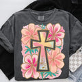 Floral Cross DTF Transfers - THIS IS NOT A SHIRT Hoodie, Sweatshirt | RetroVerseTees.com