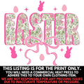 Floral Easter Pink Coquette Print - PRINT ONLY 'NLB' T-Shirts, Hoodie, Sweatshirt | RetroVerseTees.com