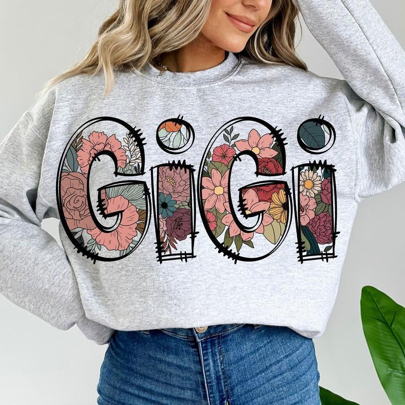 Floral Gigi Shirt, Gigi Flower Shirt, Mama Flower Shirt, Gigi Floral, Grandma Groovy Shirt, Mama Groovy, Granny Graphic...