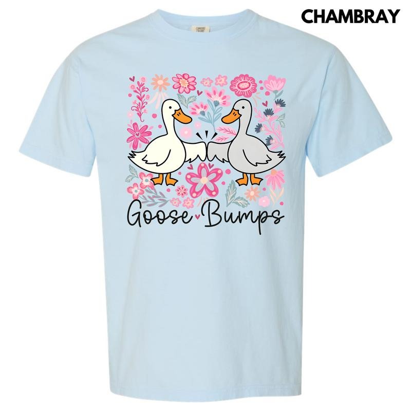 Floral Goose Bumps Comfort Colors T-Shirt 'NLB' Hoodie, Sweatshirt | RetroVerseTees.com