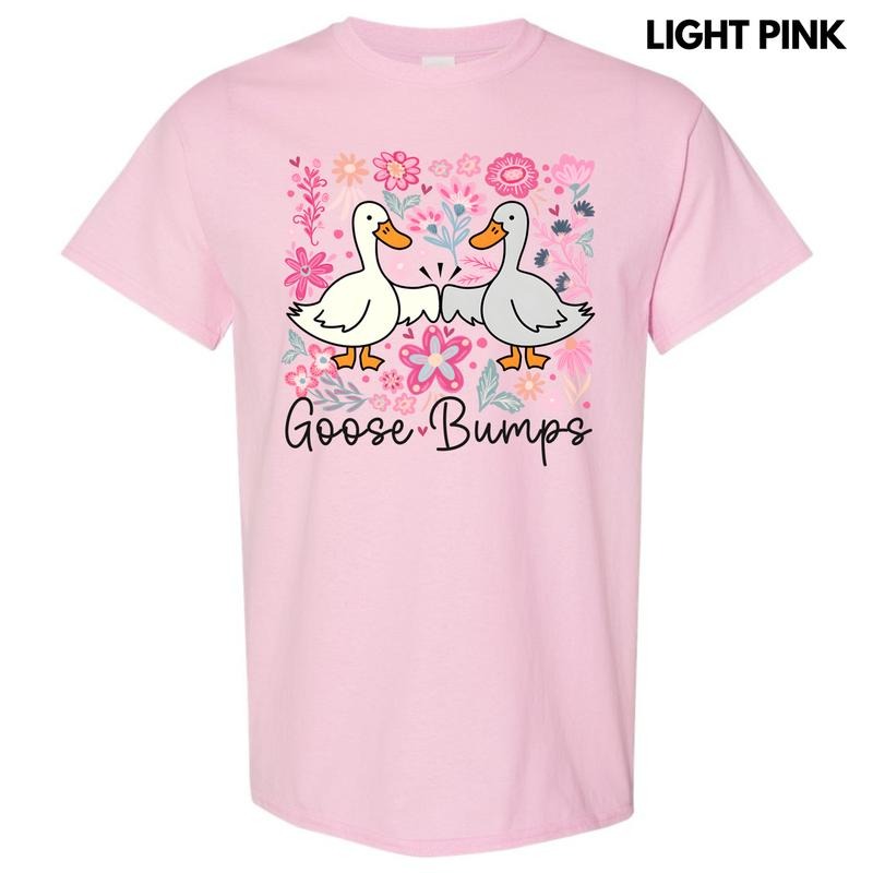 Floral Goose Bumps Gildan Short Sleeve T-Shirt 'NLB' Hoodie, Sweatshirt | RetroVerseTees.com