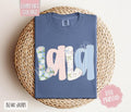 Floral Lala Comfort Colors Shirt, Cute Spring Grandma Tshirt, Coquette Tee Hoodie, Sweatshirt | RetroVerseTees.com