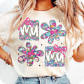 Floral Mama Coquette T-Shirt, Mama Flower T-Shirt, Preppy Mama T-Shirt, Mama Floral T-Shirt, Retro Mama Flower Shirt,...