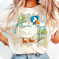 Floral Mama Goose T-Shirt, Mama Goose T-Shirt, Girly T-Shirt, Goose T-Shirt, Mother's Day T-Shirt, Floral Mama T-Shirt,...