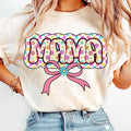 Floral Mama T-Shirt, Mama Flower Shirt, Coquette Mama Bow T-Shirt, Mama Floral, Mama Groovy T-Shirt, Mothers Day Shirt,...