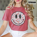 Floral Patriotic Happy Face Comfort Colors T-Shirt 'NLB' Hoodie, Sweatshirt | RetroVerseTees.com