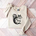 Floral Squirrel Shirt, Animal Lover Tee, Squirrel Sweatshirt, Squirrel Lover Gift, Cute Xmas 2024 Gift For Daughter...