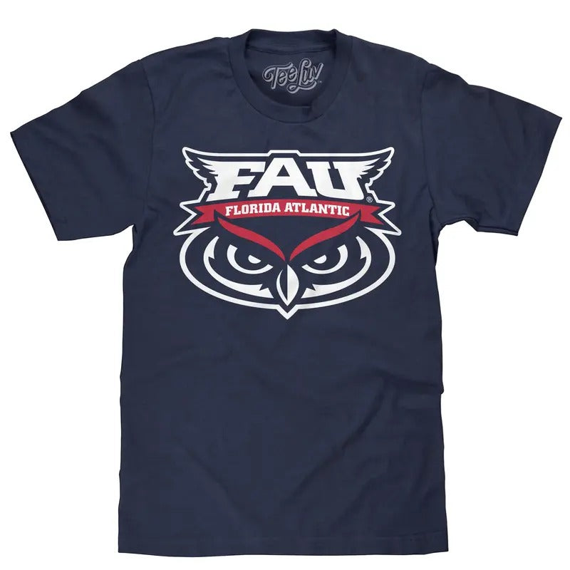 Florida Atlantic University Owls T-Shirt - Navy Blue Hoodie, Sweatshirt | RetroVerseTees.com