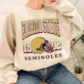 Florida State Seminoles Retro Helmet University College NCAA Football T-Shirt Unisex Sweatshirt Hoodie | RetroVerseTees.com