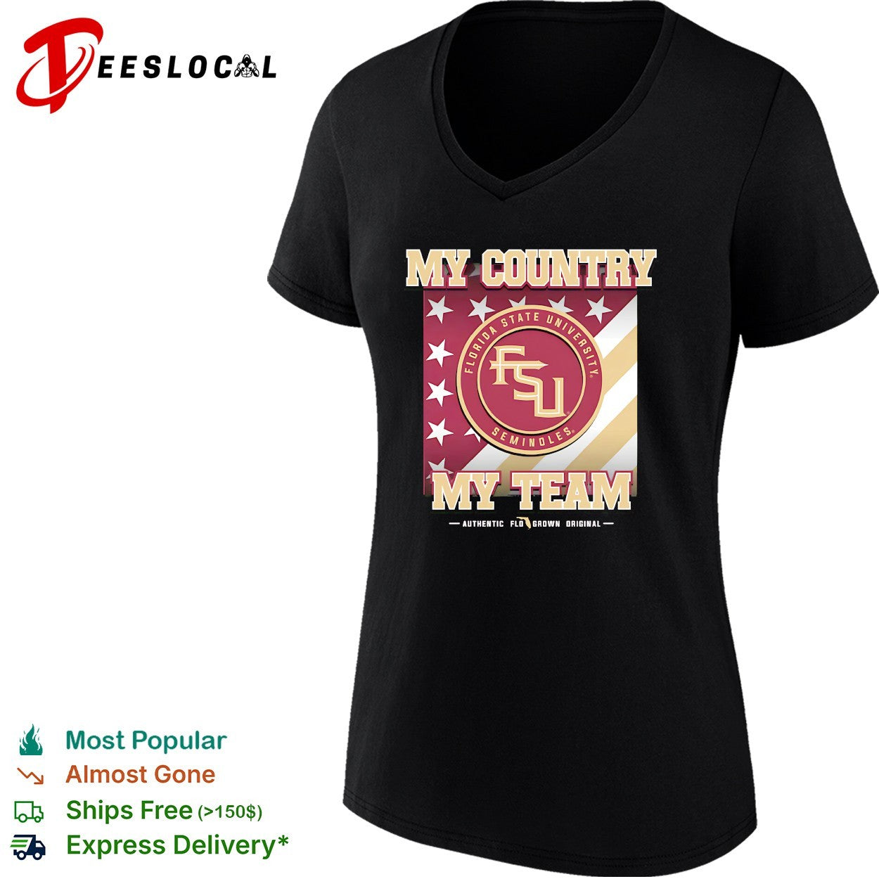 Florida State Seminoles my country my team shirt