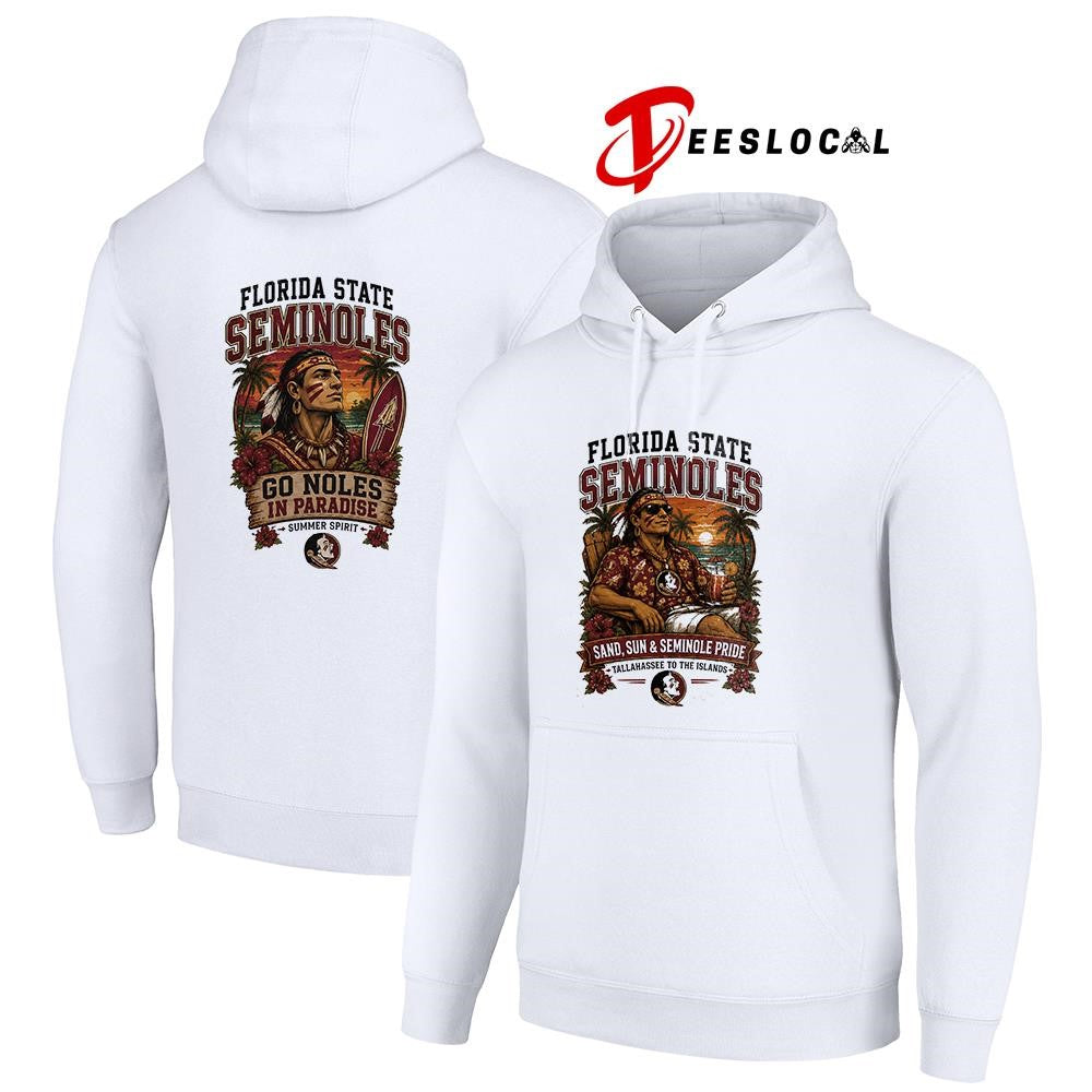 Florida State Seminoles san and sun Tallahassee to the islands tropical paradise shirt