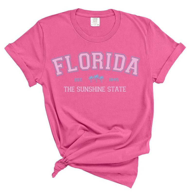Florida The Sunshines State Tee - Florida Tshirt - T-shirt for summer