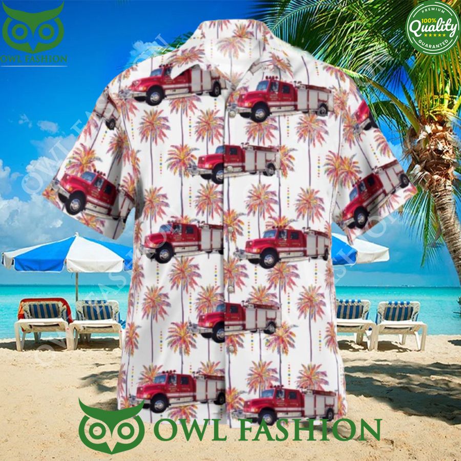 Florosa Fire Department Rescue 5 Summer Hawaiian Shirt