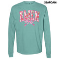 Flower Amen Coquette Long Sleeve Comfort Colors T-Shirt 'NLB' Hoodie, Sweatshirt | RetroVerseTees.com