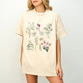 Flower t-shirt, Gift for her, Women trendy tshirt, Spring concept, nature tee, Floral Tee, Gardener Botanical Shirt...