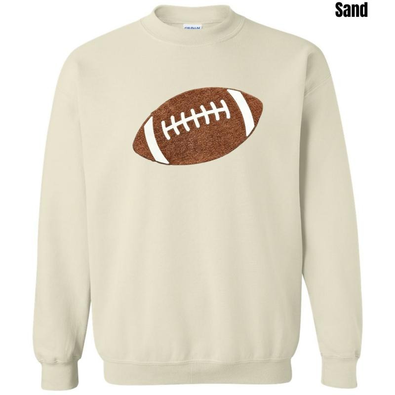 Fluffy Football Patch Sweatshirt T-Shirts, Hoodie | RetroVerseTees.com
