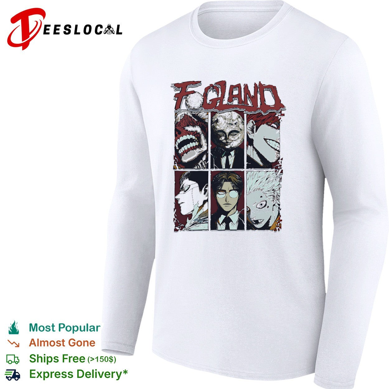 Fogland manga faces shirt