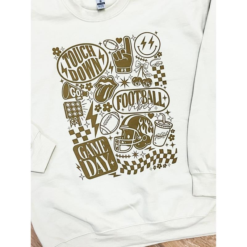 Football Collage Graphic Pullover C.O.C. T-Shirts, Hoodie, Sweatshirt | RetroVerseTees.com