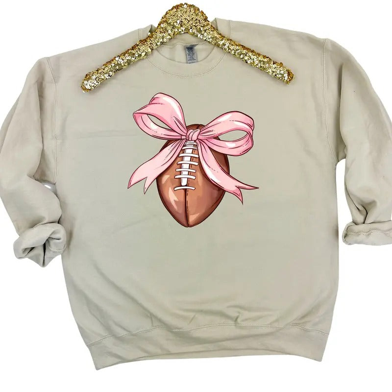 Football Coquette Sweatshirt 'NLB' T-Shirts, Hoodie | RetroVerseTees.com