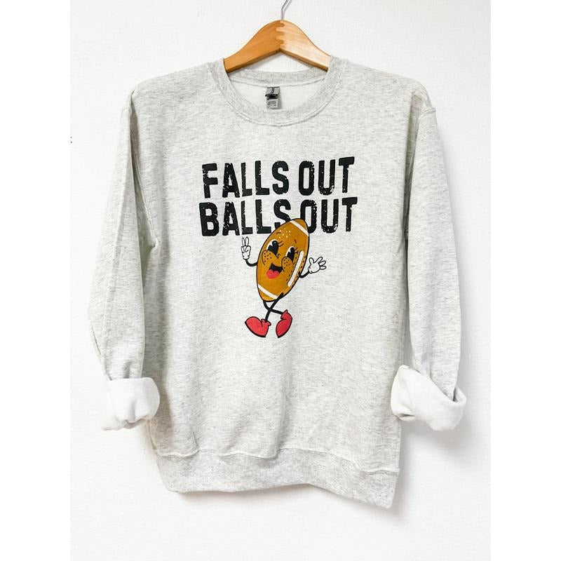 Football Falls Out Graphic Top T-Shirts, Hoodie, Sweatshirt | RetroVerseTees.com