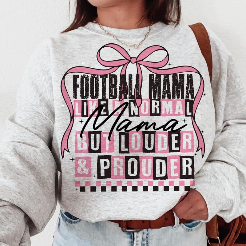 Football Mama Bow Shirt, Cheer Coquette Bow Shirt, Fall Football Shirt Shirt, Football Sport Shirt, Football Mom Shirt,...