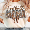 Football Mama T-Shirt, Football T-Shirt, Coquette Football T-Shirt, Football Bow T-Shirt, Football mom T-Shirt, Game Day,...