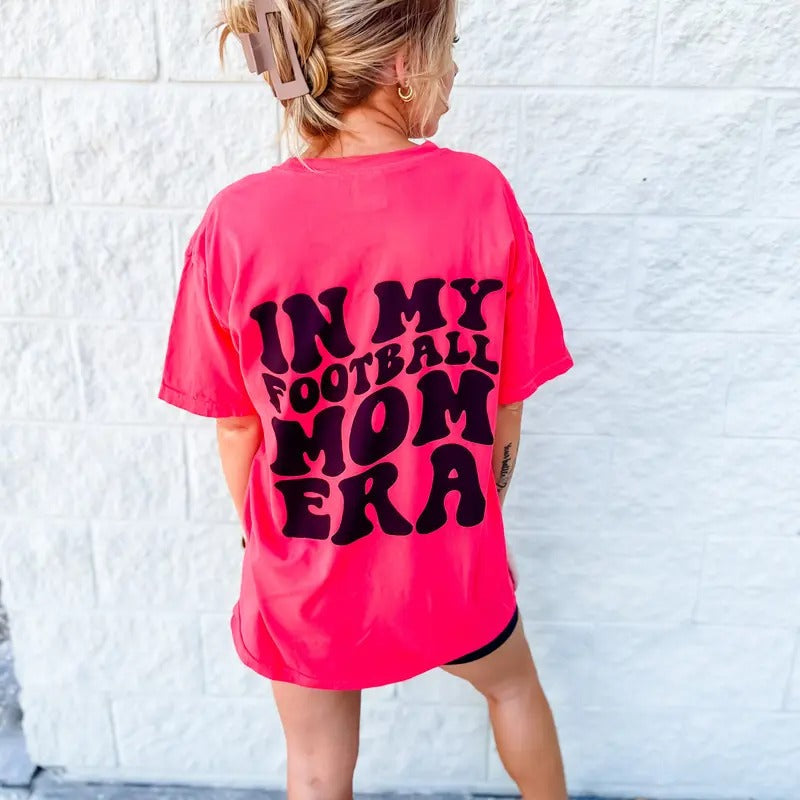 Football Mom Era Graphic Tee Hoodie, Sweatshirt | RetroVerseTees.com