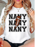 Football Nanny T-Shirt, Football Grandma Shirt, Game Day Nanny Tee, Proud Football Nany Tee, Football Lover Shirt, Sports...