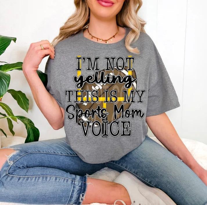 Football Sports Mom Voice DTF Transfers - THIS IS NOT A SHIRT Hoodie, Sweatshirt | RetroVerseTees.com