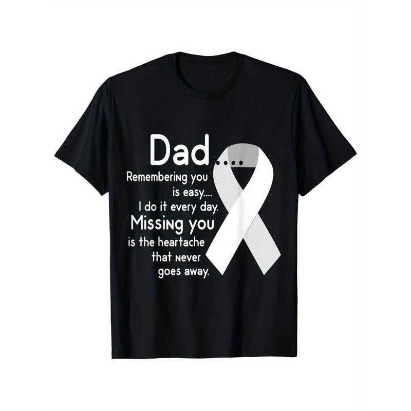 For My Dad Red plumber brand Heaven Swoosh Love You Misses You Memorial Day T-Shirt, 100% Cotton, Single Side Printed,...
