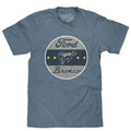 Ford Bronco Logo T-Shirt - Indigo Heather Hoodie, Sweatshirt | RetroVerseTees.com
