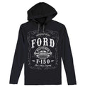 Ford F-150 Long Sleeve Hooded T-Shirt - Black Hoodie, Sweatshirt | RetroVerseTees.com