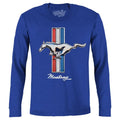 Ford Mustang Long Sleeve T-Shirt - Blue Hoodie, Sweatshirt | RetroVerseTees.com