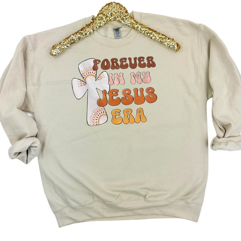Forever In My Jesus Era Sweatshirt T-Shirts, Hoodie | RetroVerseTees.com