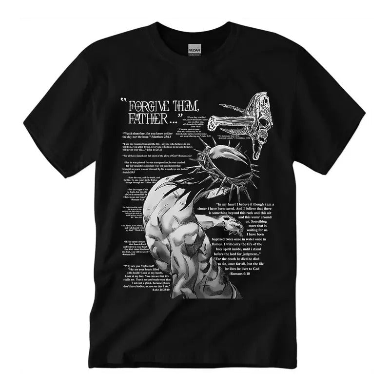 Forgive Them, Father Bible Verses Print T-Shirt Unisex Classic Collar Hoodie, Sweatshirt | RetroVerseTees.com