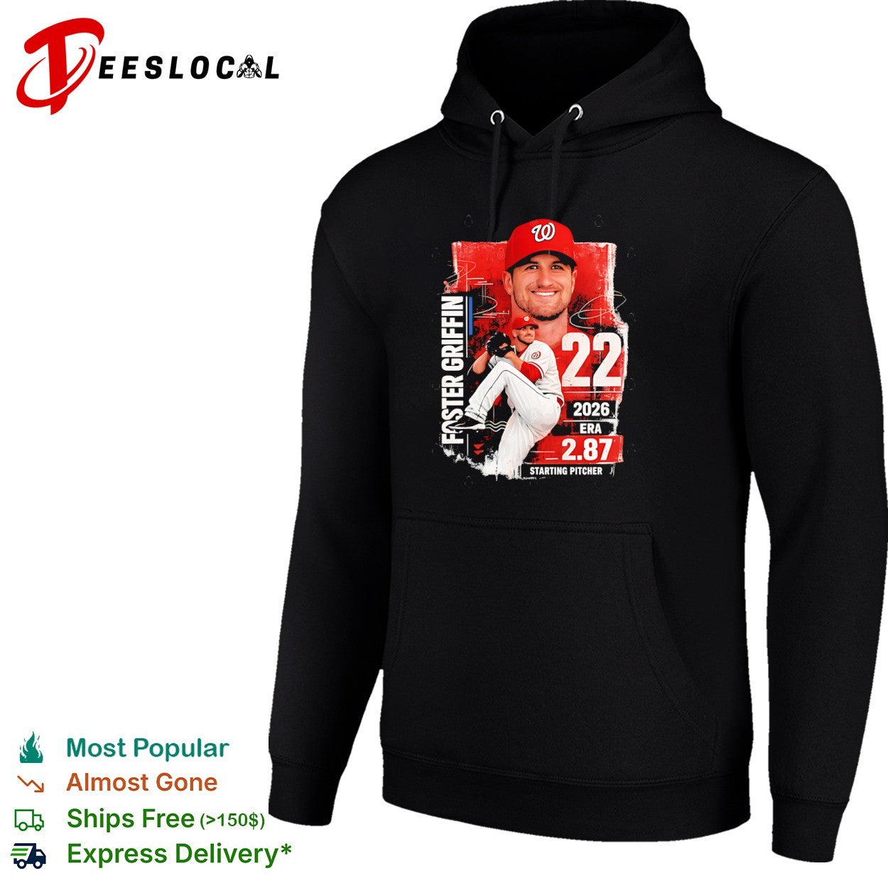 Foster Griffin 2026 Starting Pitcher 22 shirt