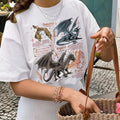 Fourth Wing Dragon Tshirt, Tairn & Andarna Tshirt, Dragon Rider Shirt, Bookish Gift For Readers, Bookworm , Unisex Short...