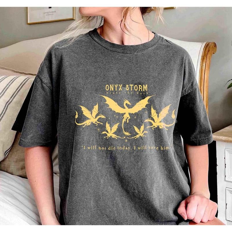 Fourth Wing Series Shirt, Onyx Storm, Dragon Rider, Bookish Tee Gift For Book Lover, Fantasy book, Violet...