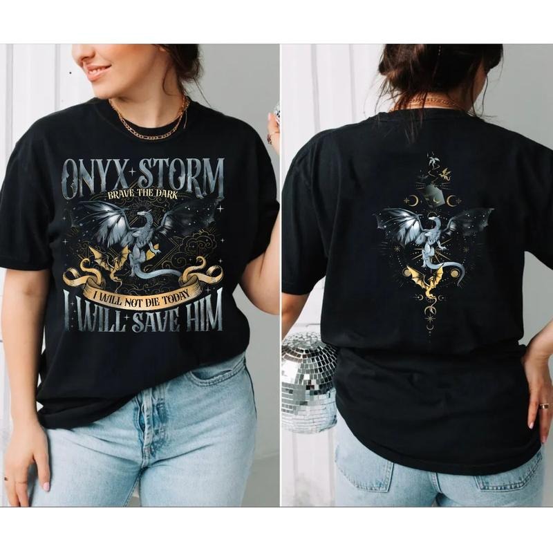 Fourth Wing Series T Shirt, Onyx Storm, Dragonn Rider Shirt, Bookish Tee Gift For Book Lover,| Fantasy Book, Tairn &...