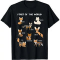 Foxes Of The World Funny Fox Animals Educational T Shirt T-Shirt Made in USA Hoodie, Sweatshirt | RetroVerseTees.com