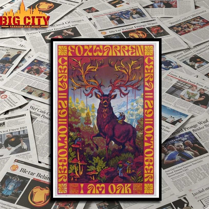 Foxwarren Live Show Netherlands Poster shirt