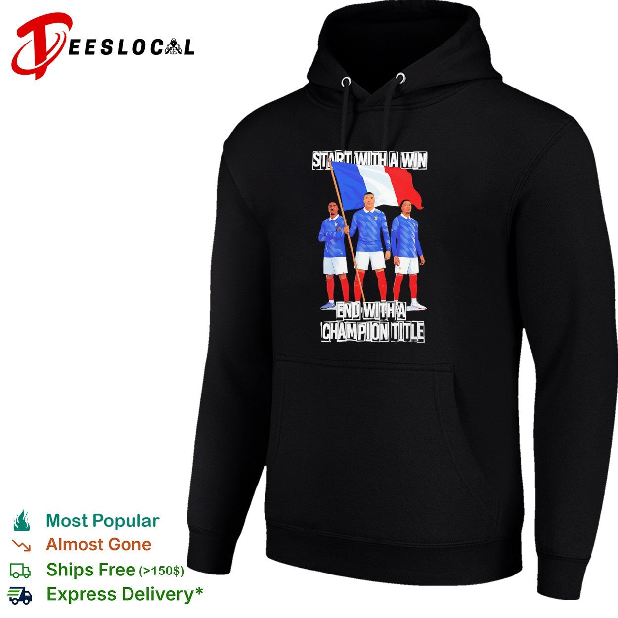 France National Football Team Start with a Win End with a Champion Title shirt
