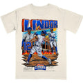 Francisco Lindor Off-White Tee for Men - Soft and Comfortable Shirt - Menswear - Graphic T-Shirt Hoodie, Sweatshirt