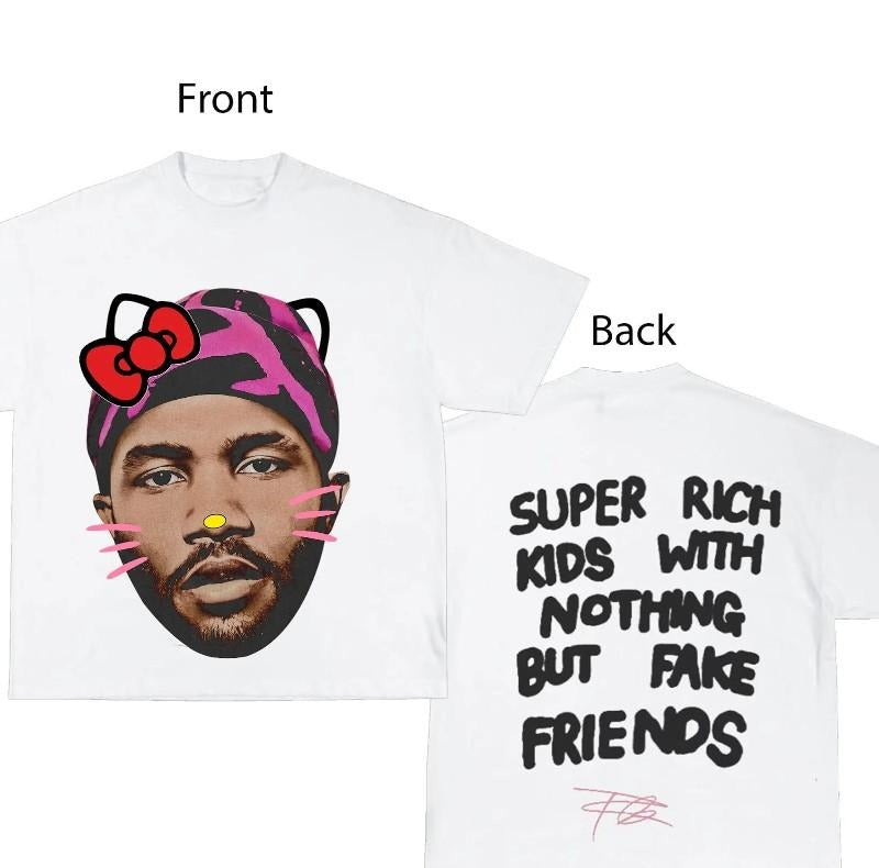 Frank Kitty PINK Cute Big Face Graphic Tee Hoodie, Sweatshirt | RetroVerseTees.com