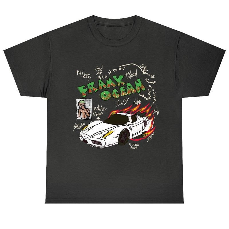 Frank Ocean BLOND ART Short Sleeve Shirt Classic Cotton Menswear Top Hoodie, Sweatshirt | RetroVerseTees.com