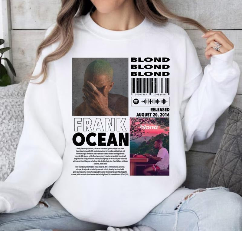 Frank Ocean Blond Sweatshirt, Frank Ocean Shirt Hoodie | RetroVerseTees.com