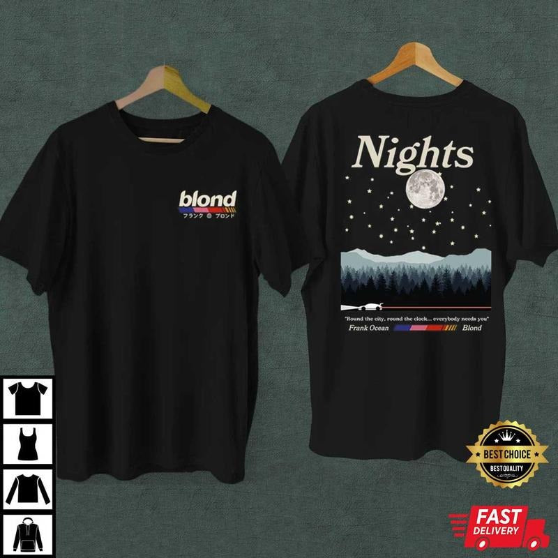 Frank Ocean Nights Tee, Frank Ocean Blond Shirt, Gift For Fan Hoodie, Sweatshirt | RetroVerseTees.com