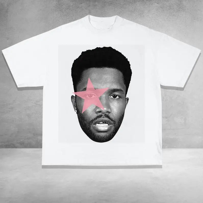Frank Pink Star Rap Graphic Tee Shirt