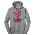 Franken Berry Monster Cereal Mascot Hooded Sweatshirt - Oxford Gray T-Shirts, Hoodie | RetroVerseTees.com